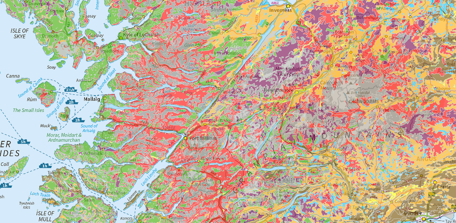 National soil map of Scotland