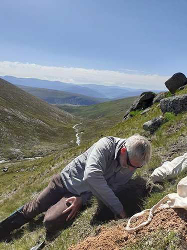 Legacy soil datasets and maps – Soil sampling in the Scottish mountains