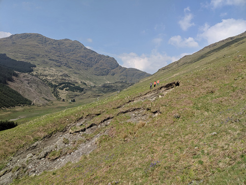 Climate change – Large scale erosions at the Rest And Be Thankful in Scotland have increased due to changing weather patterns Climate change – Large scale erosions at the Rest And Be Thankful in Scotland have increased due to changing weather patterns